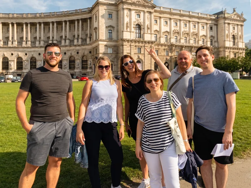 Team solving a Treasure Hunt challenge in Vienna
